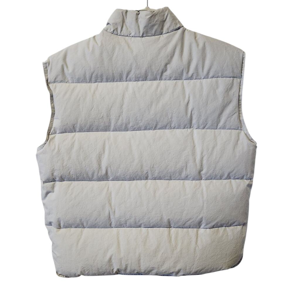 Mighty Mac Reversible Grey Duck Down Feather Filled Gray Puffer Vest Men Medium - Picture 5 of 7